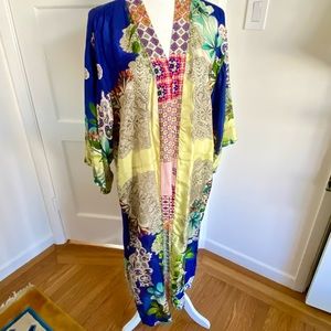NWT Amazing Johnny Was Silk Kimono M